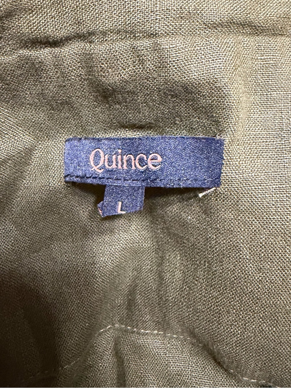 Quince 100% European Linen Button Front Dress ✨ size L - Picture 3 of 8